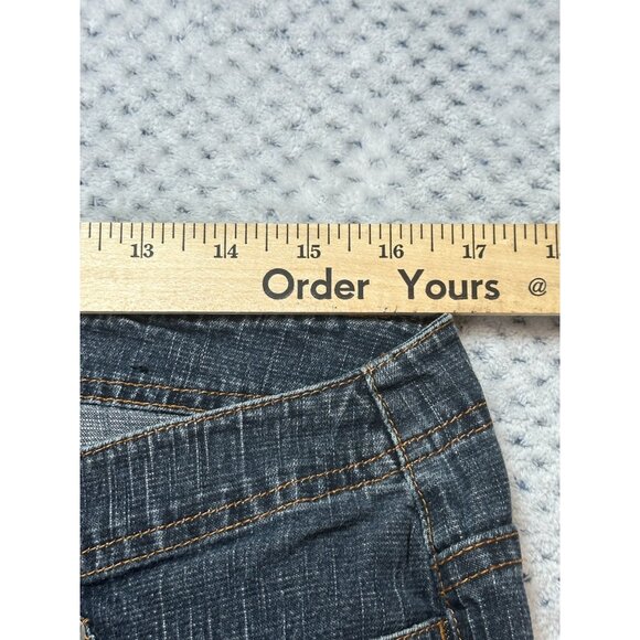 Venezia Jeans Womens Size 16 Medium Flare Leg Crop Casual Wear Pockets Denim - Picture 10 of 12